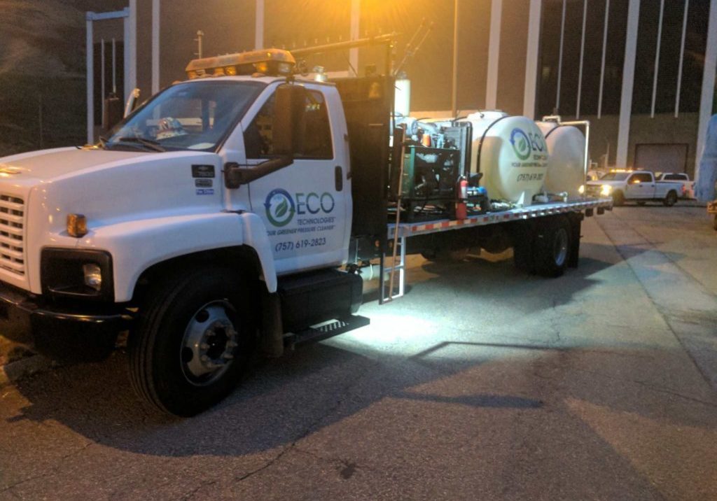 Customized/Specialized Services Customized/Specialized Services Eco Technologies delivers customized cleaning solutions to government and industry. Our customers have hundreds of locations in different cities that require our specialized solutions to efficiently accomplish their goals. From working with trash cans that wirelessly report their status, to cleaning locations multiple times per day, we can design a program that meets your individual needs. We're proud to offer large-scale solutions that meet the needs of our clients. If you manage multiple properties and need detail-oriented solutions for each one, then Eco Technologies is the team for you. Flexibility That Delivers Quality Results We partner with a diverse range of industries to fulfill contracts that include: Highway tunnel & bridge cleaning Bus shelter cleaning. Trash removal services. Light rail station cleaning. Conveyer belt cleaning. Dry ice blasting Warehouse cleaning Pressure washing Parking lot/garage sweeping Parking garage washing. Scalability That Meets Project Needs With some of the largest cleaning equipment in the country, Eco Technologies has the capacity to address projects of all sizes. City governments, companies, and large properties rely on us to handle their specialized needs because we can do it efficiently, reliably, and consistently. Our entire fleet of vehicles is equipped with GPS tracking and onboard webcams for the ultimate in job verification and accountability. Efficiency That Aligns With Your Schedule Our Clients are often facing tight timetables. We offer the flexibility to implement services on your schedule, any time any day in any weather. Environmental Compliance That Meets Regulations We stay true to our name. Eco Technologies has the training, equipment upgrades, and specialized approach to stay on the cutting edge of environmental compliance. Eco Technologies brings streamlined solutions to your specialized needs. We truly are "Your Greener Pressure Cleaner." Contact us today to discover how we can design a specialized program to meet your specific cleaning needs.