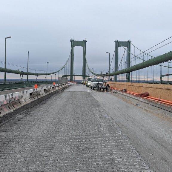 ECO Technologies using our custom Hydrovortex equipment line to clean and remove construction debris while collecting wastewater.