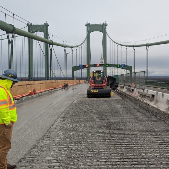 ECO Technologies using our custom Hydrovortex equipment line to clean and remove construction debris while collecting wastewater.